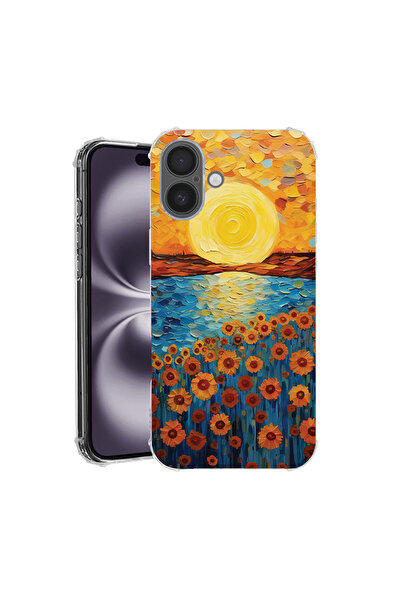 bestcase Carcasă antișoc pentru Apple iPhone 17, pictură floarea-soarelui, 20...