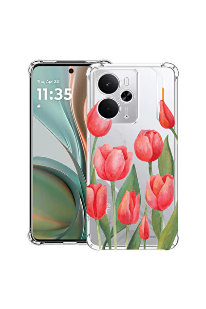 bestcase Carcasă antișoc pentru Poco M7 Pro 5G, cu design Red Tulips, 2099994 AS 633