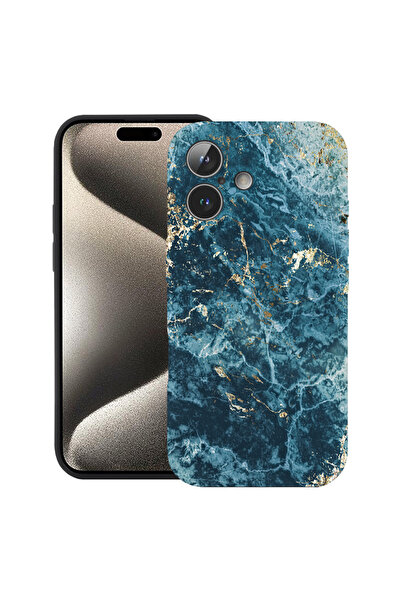 bestcase Carcasă premium din silicon pentru Apple iPhone 17, marmură - verde ...