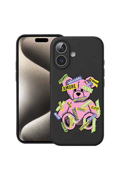 bestcase Силиконов калъф Premium за Apple iPhone 17, цвят Teddy Bear Amour, 2...