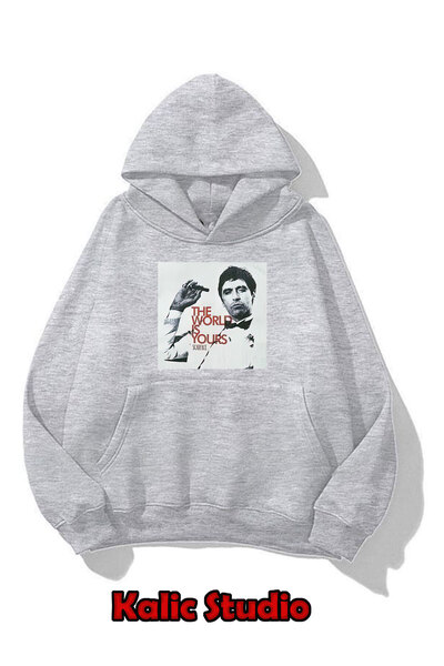 Kalic Studio Hanorac unisex SCF eyes don't lie gri