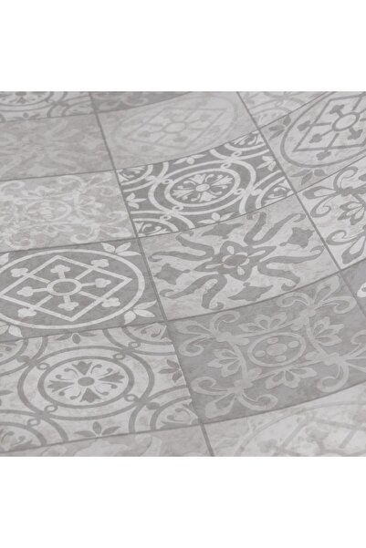 Venilia Folie adezivă decorativă, 56199, autoadezivă, alb + gri, 0,45 m