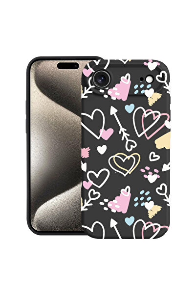 bestcase Θήκη σιλικόνης Premium για Apple iPhone 17 Air, Σύμβολα Αγάπης, 2052...