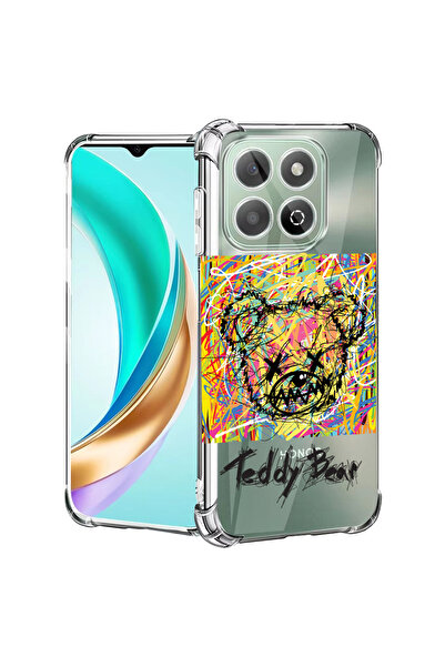 bestcase Carcasă antișoc pentru Honor X7c / 200 Smart, ursuleț de pluș abstra...