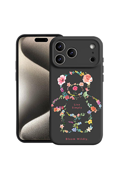 bestcase Husă premium din silicon pentru Apple iPhone 17 Pro Max, Ursuleț de ...