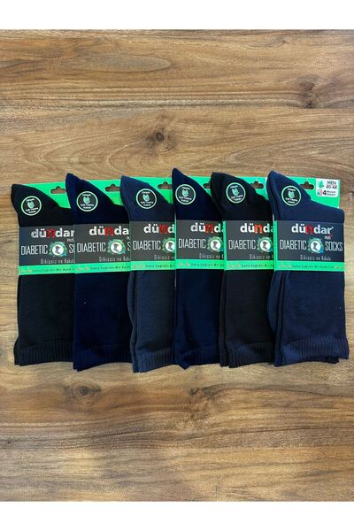 Dündar Діабетичні безшовні комфортні шкарпетки, 6 пар