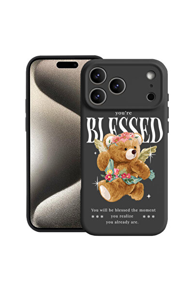 bestcase Carcasă premium din silicon pentru Apple iPhone 17 Pro, Teddy Bear B...