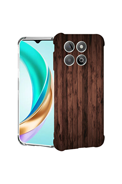 bestcase Carcasă antișoc pentru Honor X7d / 400 Smart, lemn de nuc, 2078524 A...