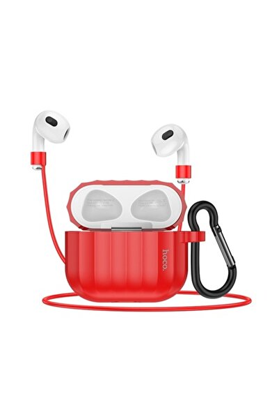Hoco Husă de protecție din silicon WB22 Glory Series Roșie pentru AirPods 202...