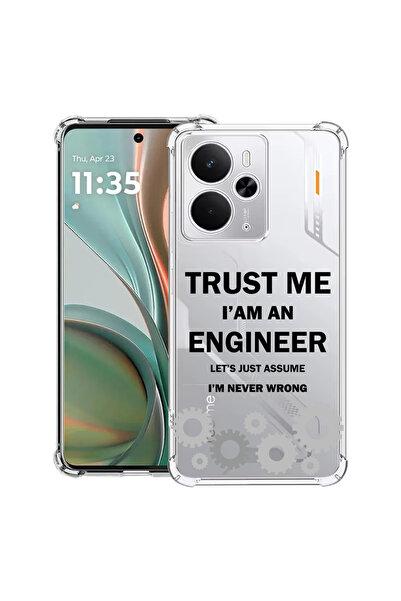 bestcase Αντικραδασμική θήκη για Realme 14 5G, είμαι μηχανικός, 2052023 AS 1841