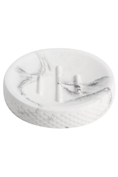 KADDA Săpunieră White Fish BPO-4248D, Albă