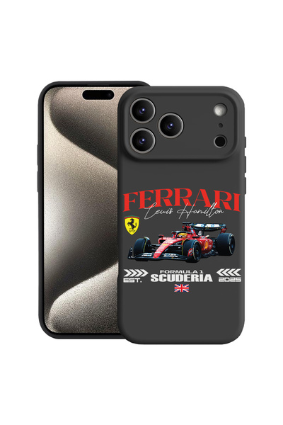 bestcase Husă premium din silicon pentru Apple iPhone 17 Pro Max, Ferrari Scu...