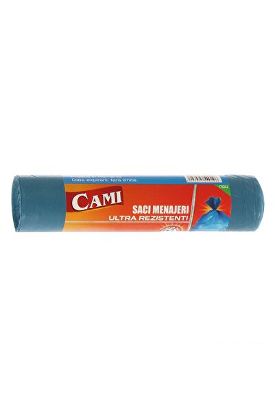 CAMI Saci de gunoi / saci de gunoi Cami, ultra rezistenți, albaștri, 160 L, 1...