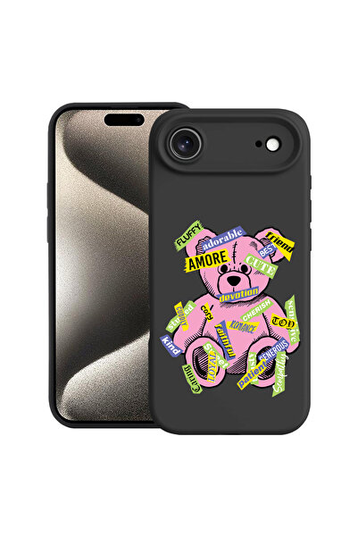bestcase Carcasă premium din silicon pentru Apple iPhone 17 Air, Teddy Bear A...