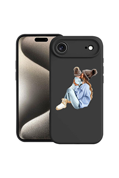 bestcase Θήκη σιλικόνης Premium για Apple iPhone 17 Air, Κορίτσι Μαμά με Αγόρ...