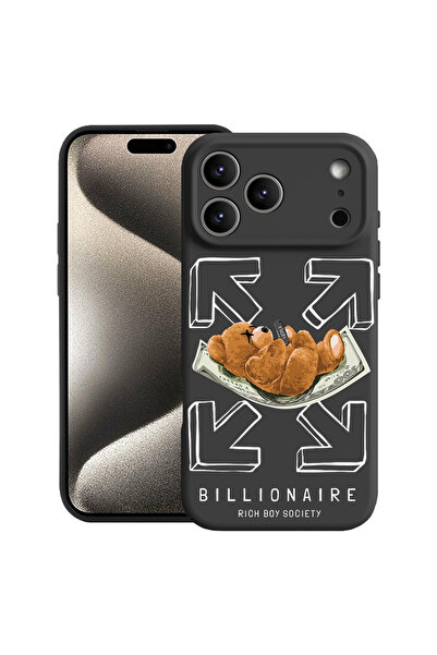 bestcase Силиконов калъф Premium за Apple iPhone 17 Pro, Billionaire Bear, 20...