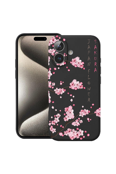 bestcase Carcasă premium din silicon pentru Apple iPhone 17, floare de cireș,...