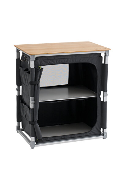 Outwell Padres Storage Unit Bambu Portaatif Kamp Mutfağı