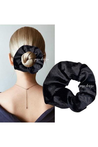pegu baby collection Black Velvet Donut Rubber Band Buckle 03