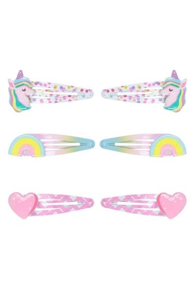 ANTBRO Set 6 agrafe de păr pentru copii Antbro® colorate cu unicorn, inimă și...