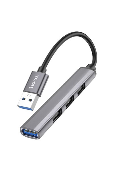 Hoco Hub 2x USB 3.0, 3x USB 2.0 - (HB26) - Grey