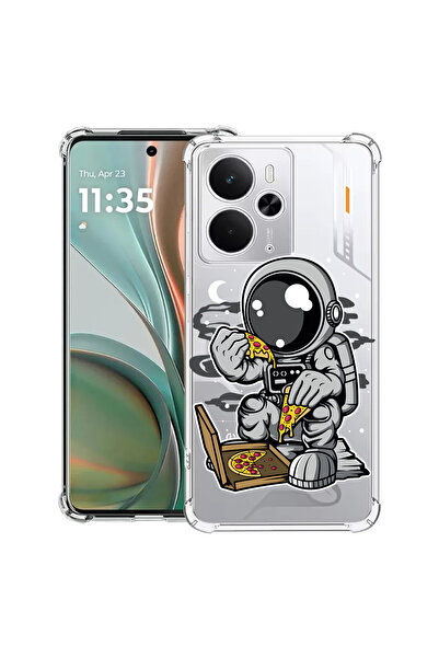 bestcase Carcasa Anti-Soc pentru Poco M7 Pro 5G, cu Design Astronaut Pizza, 2099994 AS 1004