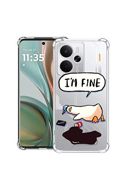 bestcase Carcasă antișoc pentru Poco M7 Pro 5G, cu design Duck Life - I'm Fin...