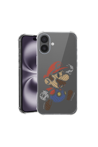 bestcase Αντικραδασμική θήκη για Apple iPhone 17, Calligraphy Super Mario, 20...