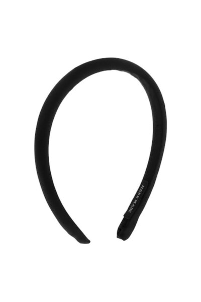 ANTBRO - Bentiță de păr pentru femei, material satinat pufos, negru