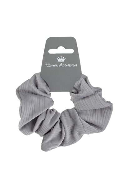 ANTBRO velvet ribbed hair elastic, gray
