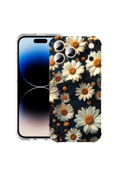 bestcase Carcasă antișoc pentru Apple iPhone 17 Pro, model 3D Daisy, 2052025 ...