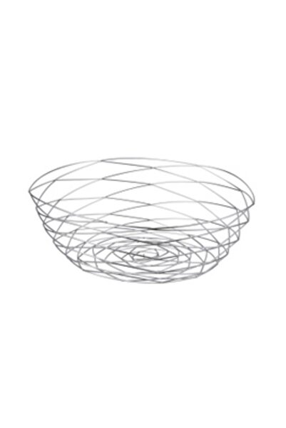 KASEMI Bread Basket, 1103641, Stainless Steel, Silver, 26 x 5 cm