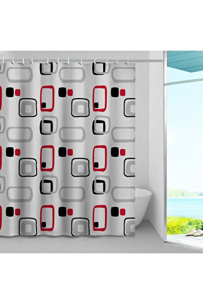 BVS Perdea de duș BVS, model geometric, 240 x 200 cm