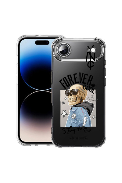bestcase Carcasă antișoc pentru Apple iPhone 17 Air, Forever Cool Skeleton, 2...