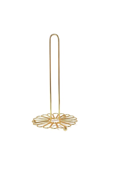 Naimeed Θήκη για ρολό χαρτιού κουζίνας, D 4775, μέταλλο, χρυσό, 17 x 32 εκ.