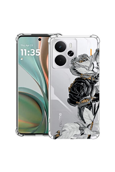 bestcase Carcasă antișoc pentru Poco M7 Pro 5G, cu design negru-roz, 2099994 ...