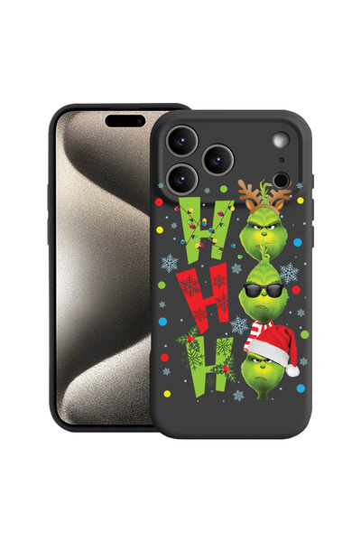 bestcase Carcasă premium din silicon pentru Apple iPhone 17 Pro Max, Grinch -...