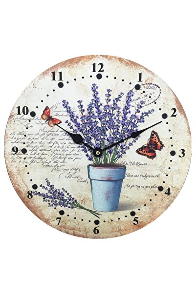 Altele Wall Clock KLM1730, Analog, Round, MDF, Multicolor, 28 x 4 cm