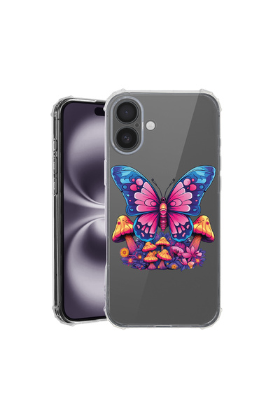 bestcase Carcasă antișoc pentru Apple iPhone 17, Dream Colors - Fluture, 2052...