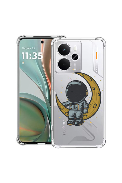 bestcase Carcasă antișoc pentru Poco M7 Pro 5G, cu design Astronaut pe Lună, ...