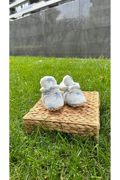 BabyDia Knitwear Star Patterned Non-Slip Sole Booties