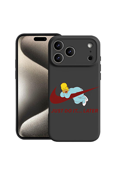 bestcase Husă premium din silicon pentru Apple iPhone 17 Pro, Just Do It Late...