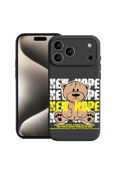 bestcase Husă premium din silicon pentru Apple iPhone 17 Pro Max, Ursuleț de ...