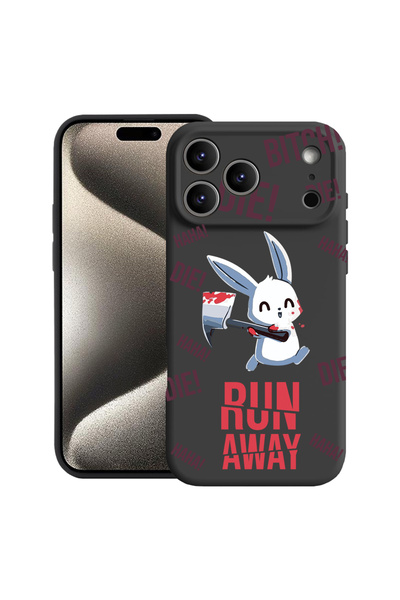 bestcase Husă premium din silicon pentru Apple iPhone 17 Pro Max, Fugi!, 2052...