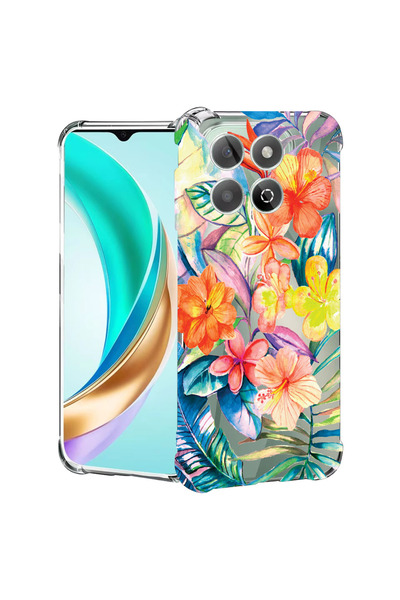 bestcase Carcasă antișoc pentru Honor X7c / 200 Smart, flori topice, 2074510 ...
