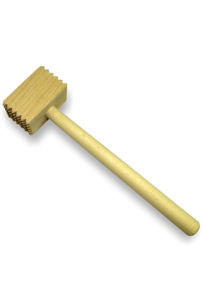 Euro Sangift Ciocan pătrat pentru șnițel, lemn, 6013, 30 x 8 cm