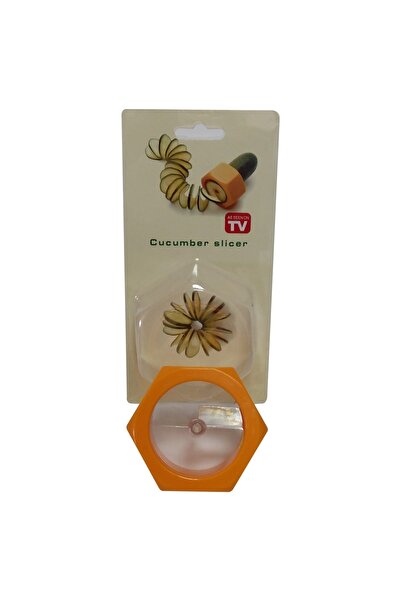 KASEMI Feliator de legume, 1102361, Plastic, Portocaliu, 4 x 7 x 8 cm