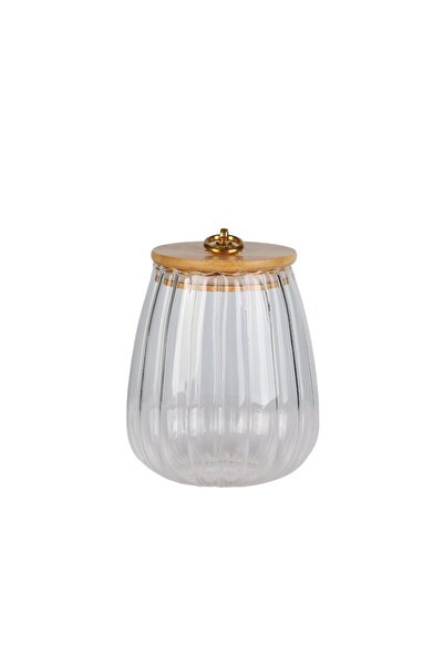 Altele Borcan cu capac bambus ST3R0J100-0BL, sticla borosilicata, 1000 ml