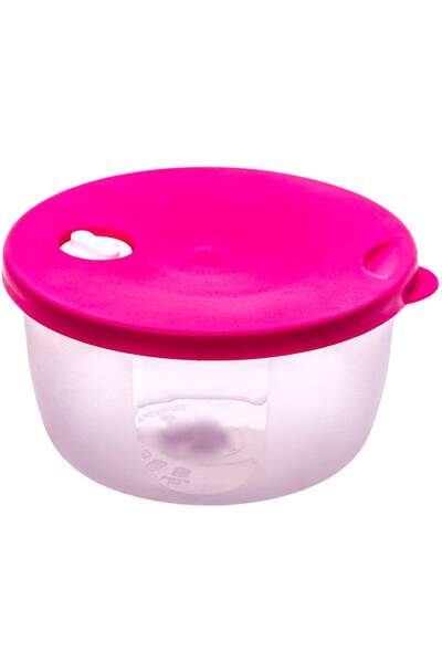 Agora Plast Food container, Agora Plast, polypropylene, round, transparent, 0.6 L