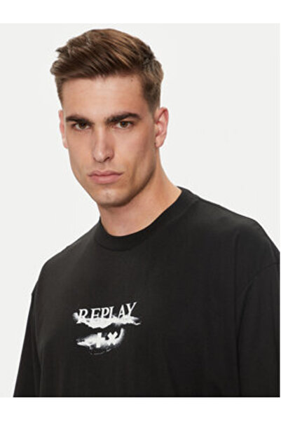 Replay Ανδρικό T-Shirt MMG334.000.23454 Μαύρο
